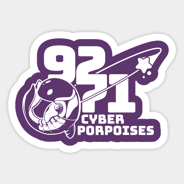 9271 Team shirt Sticker by Cyber Porpoises Merchandise